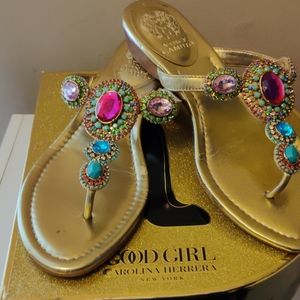 Vince Camuto Jeweled Sandals Size 8